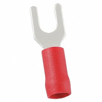 POWER FIRST Fork Terminal Tin Copper Red PK100, 24C913