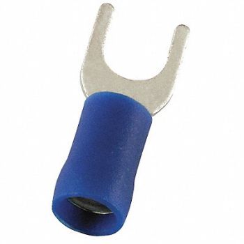 POWER FIRST Fork Terminal Tin Copper Blue PK100, 24C931