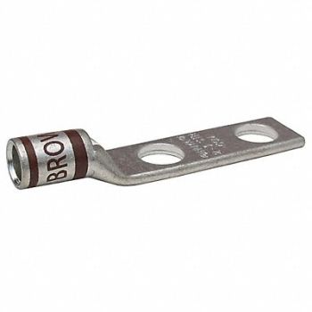 GRAINGER APPROVED TwoHoleLugCmprsnConn Short Brown 33, 24D017