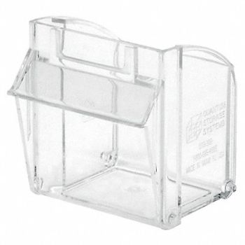 QUANTUM STORAGE SYSTEMS Repl. Bin Cup for Mfr No QTB309 Clear, 24D270