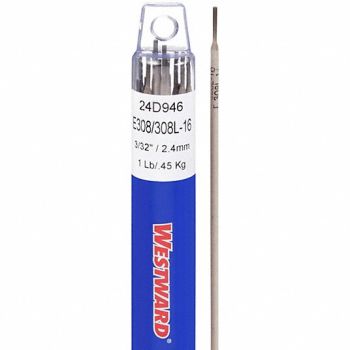 WESTWARD Stick Electrode E308/308L-16 3/32, 24D946