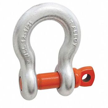 CAMPBELL 1/2In Anchor Shackle Screw Pin Galv, 24E778