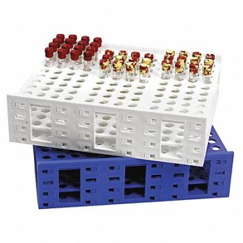 HEATHROW SCIENTIFIC Test Tube Rack Polypropylene White, 24EN50