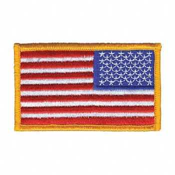HEROS PRIDE Embroidered Patch U.S. Flag Dark Gold, 24GR22