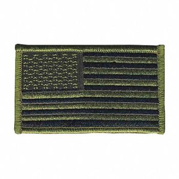 HEROS PRIDE Embroidered Patch U.S. Flag Subdued, 24GR24