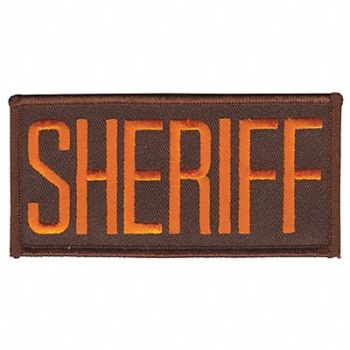 HEROS PRIDE Embrdrd Patch Sheriff Drk Gold on Brown, 24GR62