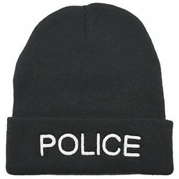 HEROS PRIDE Police Watch Cap Beanie Black Universal, 24GR76