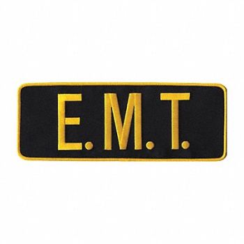 HEROS PRIDE Embrdrd Patch E. M. T. Med Gold/Mid Navy, 24GR81