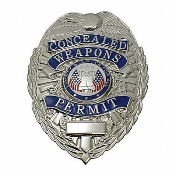HEROS PRIDE Metal Badge Concealed Weapons Permit, 24GT06