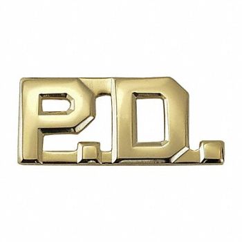 HEROS PRIDE Metal Rank Insignia P.D. Gold PR, 24GT21