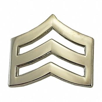 HEROS PRIDE Metal Rank Insignia SGT. Chevron Nckl PR, 24GT38