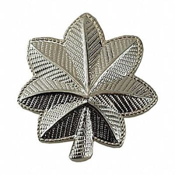 HEROS PRIDE Metal Rank Insignia Maj. Leaf Nickel PR, 24GT44