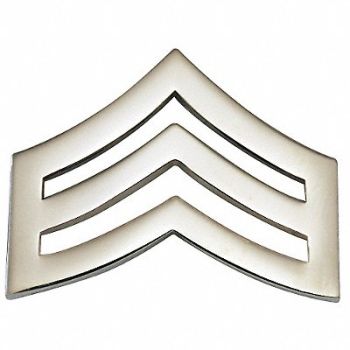 HEROS PRIDE Metal Rank Insignia SGT. Chevron Nckl PR, 24GT52