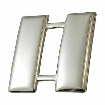 HEROS PRIDE Metal RnkInsignia Capt. Bars - Smooth PR, 24GT60
