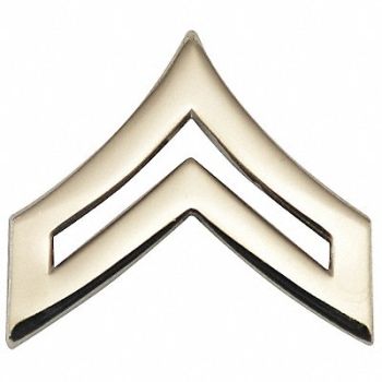 HEROS PRIDE Metal Rank Insignia CPL. Chevron Nckl PR, 24GT70