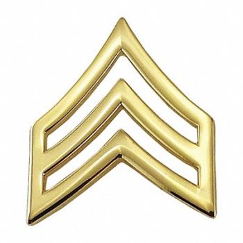 HEROS PRIDE Metal Rank Insignia SGT. Chevron Gold PR, 24GT71