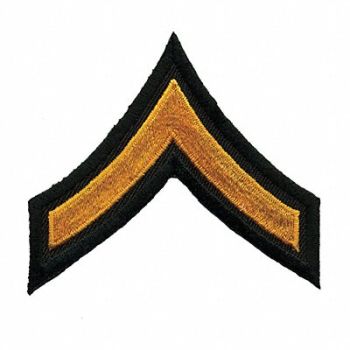 HEROS PRIDE Embrdrd Patch PFC Summer Gold on Blck PR, 24GU01