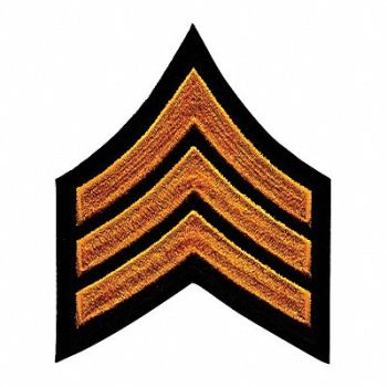 HEROS PRIDE Embrdrd Patch SGT Summer Gold on Blck PR, 24GU02