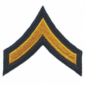 HEROS PRIDE Embroidered Patch PFC Dark Gold/Black PR, 24GU04
