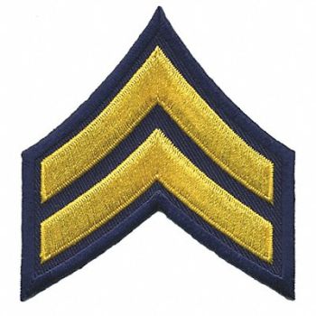 HEROS PRIDE Embrdrd Patch CPL Med Gold/Navy Blue PR, 24GU06