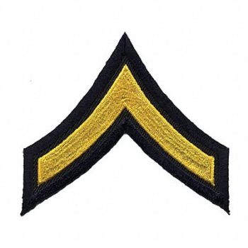 HEROS PRIDE Embrdrd Patch PFC Gold/Midnight Navy PR, 24GU13