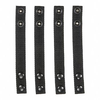 HEROS PRIDE Belt Keeper Standard Black 2-1/4 in PK4, 24GU46