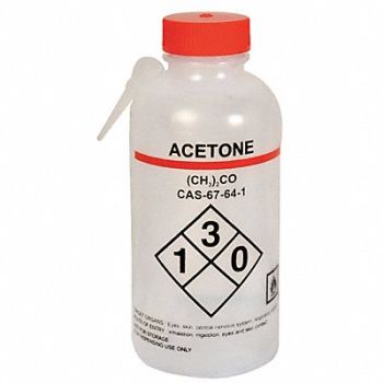LAB SAFETY SUPPLY Wash Bottle 500mL Integrated Spout PK4, 24J877