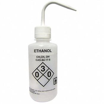 LAB SAFETY SUPPLY Wash Bottle 1000mL Standard Spout PK4, 24J882