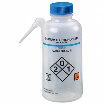 LAB SAFETY SUPPLY Wash Bottle 500mL Integrated Spout PK4, 24J895