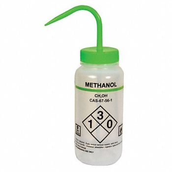 LAB SAFETY SUPPLY Wash Bottle 500mL Standard Spout PK6, 24J901