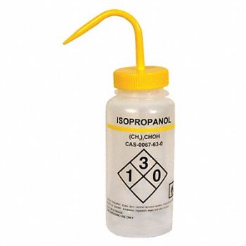 LAB SAFETY SUPPLY Wash Bottle 500mL Standard Spout PK6, 24J904