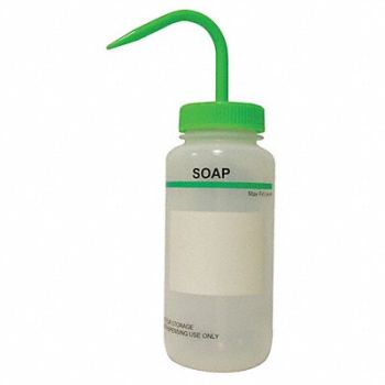 LAB SAFETY SUPPLY Wash Bottle 500mL Standard Spout PK6, 24J910