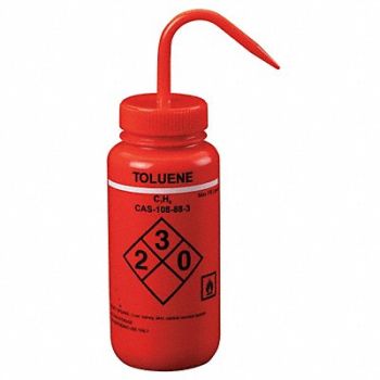 LAB SAFETY SUPPLY Wash Bottle 500mL Standard Spout PK6, 24J911
