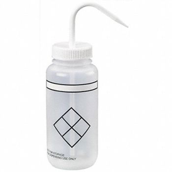 LAB SAFETY SUPPLY Wash Bottle 500mL Standard Spout PK6, 24J920