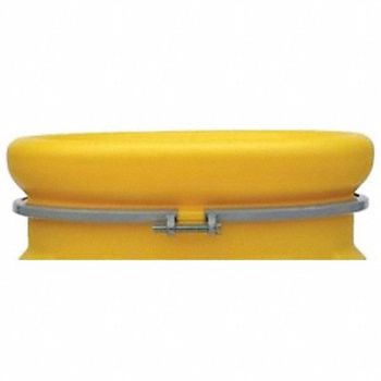 EAGLE Lid Yellow Plastic 95 gal, 24JU63