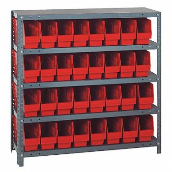 QUANTUM STORAGE SYSTEMS G6982 Bin Shlvng 12inx39inx36in Red, 24K025