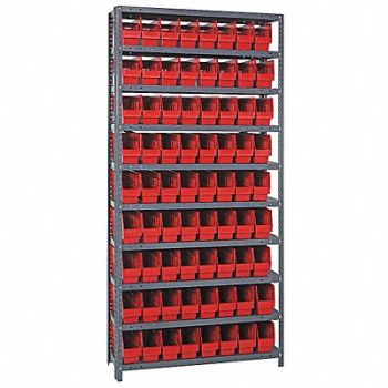 QUANTUM STORAGE SYSTEMS G6994 Bin Shlvng 18inx75inx36in Red, 24K029