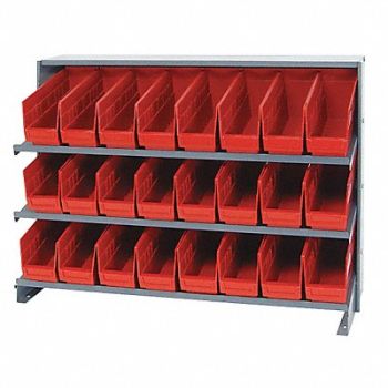 QUANTUM STORAGE SYSTEMS G7012 Bench Pick Rack 12x27x36in Red, 24K037