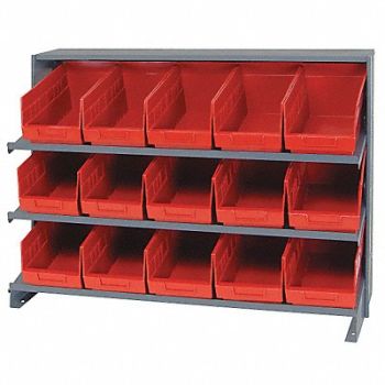 QUANTUM STORAGE SYSTEMS G7013 Bench Pick Rack 12x27x36in Red, 24K038