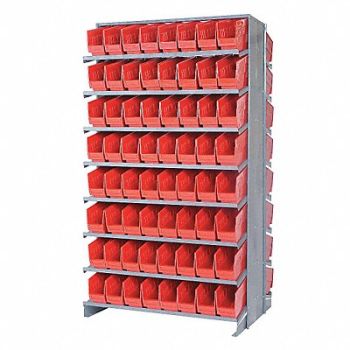 QUANTUM STORAGE SYSTEMS G7008 Pick Rack 24inx64inx36in Red, 24K045