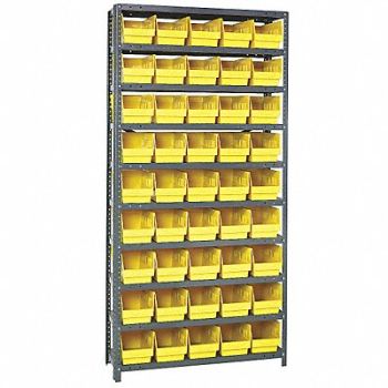 QUANTUM STORAGE SYSTEMS G6987 Bin Shlvng 12inx75inx36in Yellow, 24K050