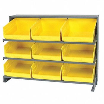 QUANTUM STORAGE SYSTEMS G7015 Bench Pick Rack 12x27x36in Yellow, 24K068