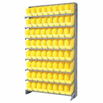 QUANTUM STORAGE SYSTEMS G7016 Pick Rack 12inx64inx36in Yellow, 24K069