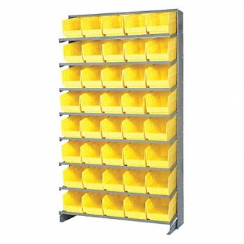 QUANTUM STORAGE SYSTEMS G7017 Pick Rack 12inx64inx36in Yellow, 24K070