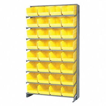 QUANTUM STORAGE SYSTEMS G7018 Pick Rack 12inx64inx36in Yellow, 24K071