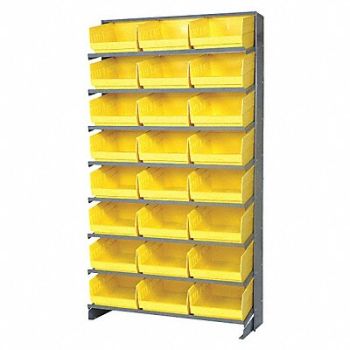 QUANTUM STORAGE SYSTEMS G7019 Pick Rack 12inx64inx36in Yellow, 24K072