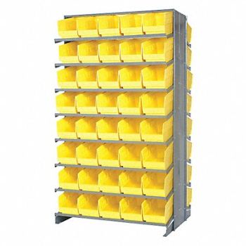 QUANTUM STORAGE SYSTEMS G7009 Pick Rack 24inx64inx36in Yellow, 24K074