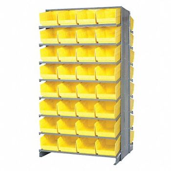 QUANTUM STORAGE SYSTEMS G7010 Pick Rack 24inx64inx36in Yellow, 24K075