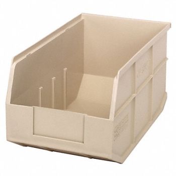 QUANTUM STORAGE SYSTEMS G7046 Shelf Bin Ivory Polypropylene 7 in, 24K154