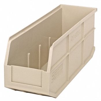 QUANTUM STORAGE SYSTEMS G7048 Shelf Bin Ivory Polypropylene 7 in, 24K156